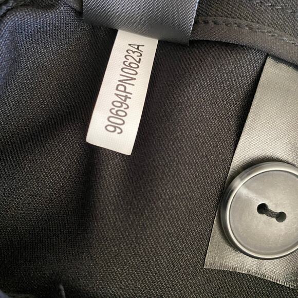 Antonio Melanie Ponte Emery Trouser Pants Sz 8 Black Pleated High Waisted Ankle - Picture 8 of 8